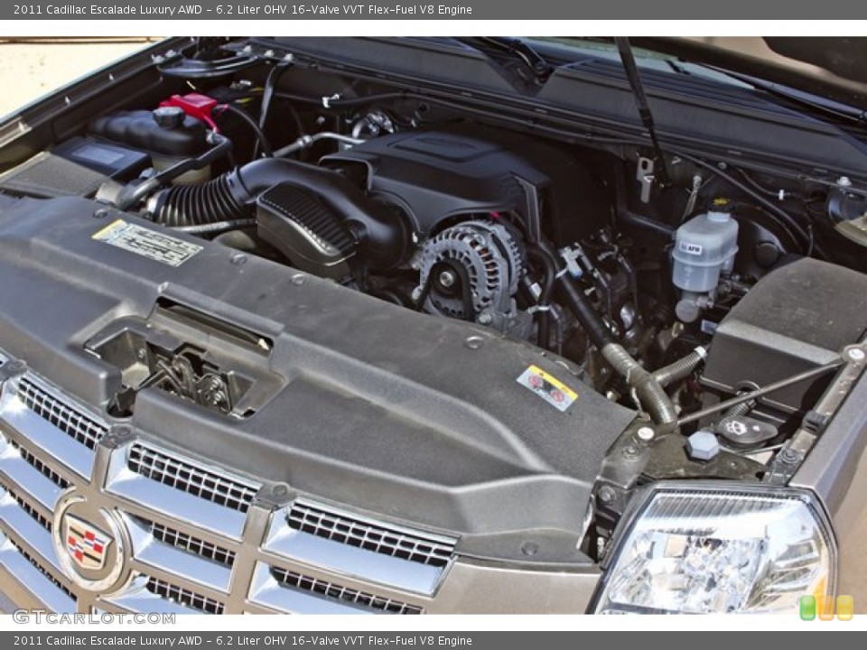 6.2 Liter OHV 16-Valve VVT Flex-Fuel V8 Engine for the 2011 Cadillac Escalade #62918624
