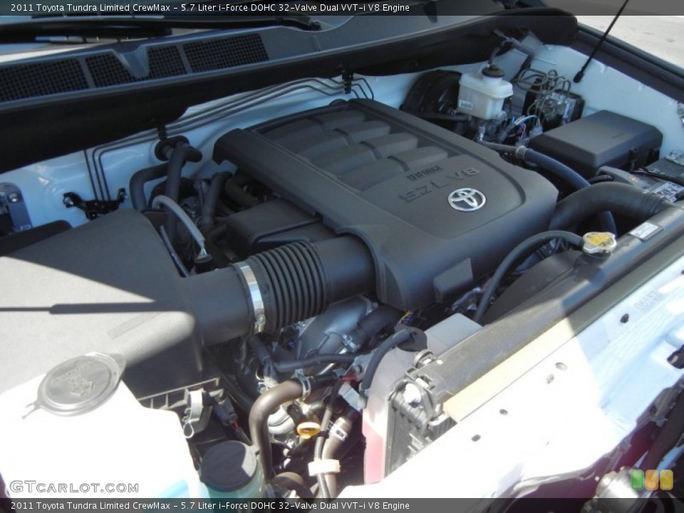 5.7 Liter i-Force DOHC 32-Valve Dual VVT-i V8 Engine for the 2011 Toyota Tundra #62931305