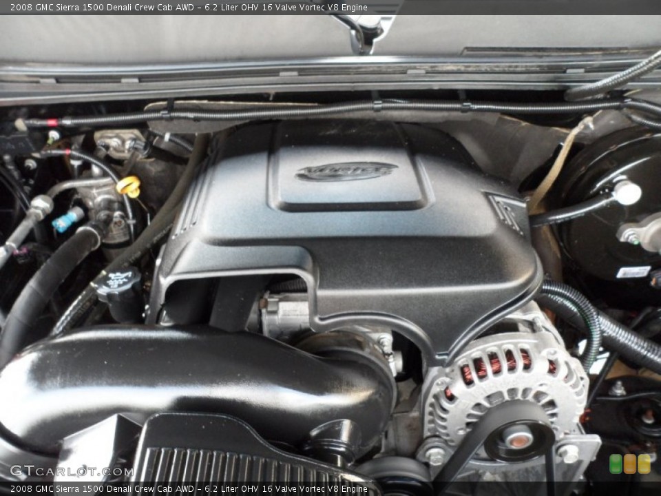 6.2 Liter OHV 16 Valve Vortec V8 2008 GMC Sierra 1500 Engine