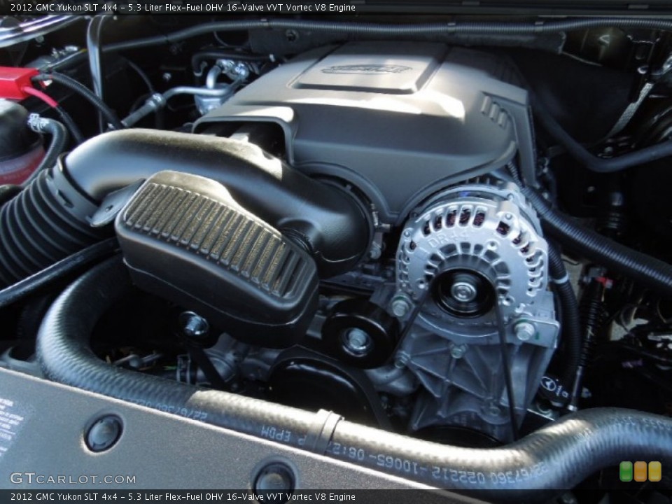 5.3 Liter Flex-Fuel OHV 16-Valve VVT Vortec V8 Engine for the 2012 GMC Yukon #62979065