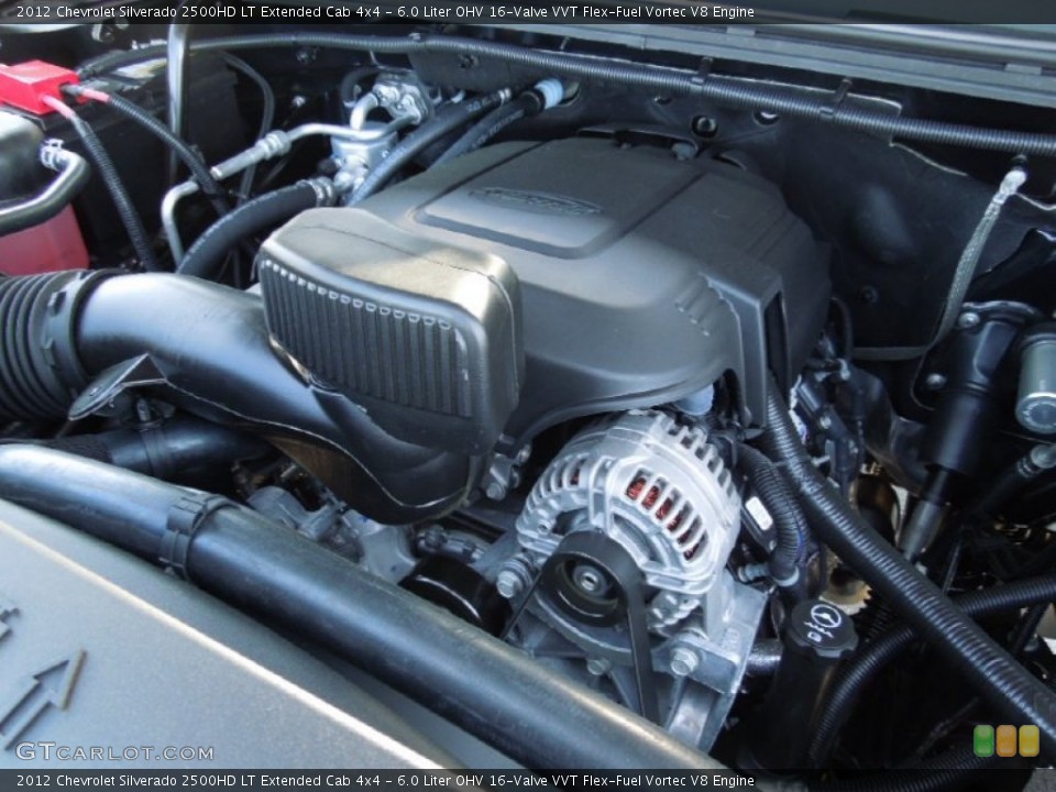 6.0 Liter OHV 16-Valve VVT Flex-Fuel Vortec V8 Engine for the 2012 Chevrolet Silverado 2500HD #62979803