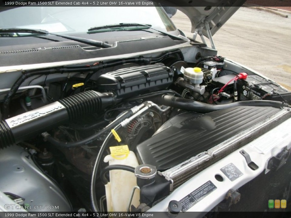 5.2 Liter OHV 16-Valve V8 Engine for the 1999 Dodge Ram 1500 #63004778 | GTCarLot.com 1999 Dodge Ram 1500 Engine 5.2 L V8