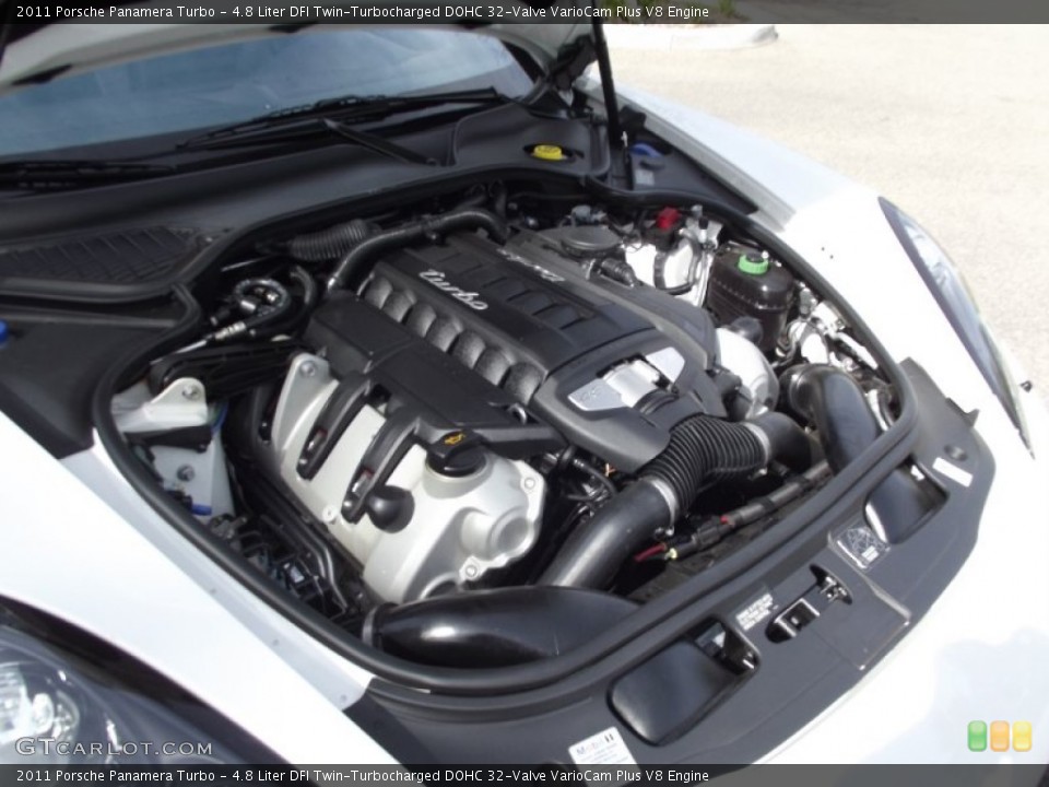 4.8 Liter DFI Twin-Turbocharged DOHC 32-Valve VarioCam Plus V8 Engine for the 2011 Porsche Panamera #63005072