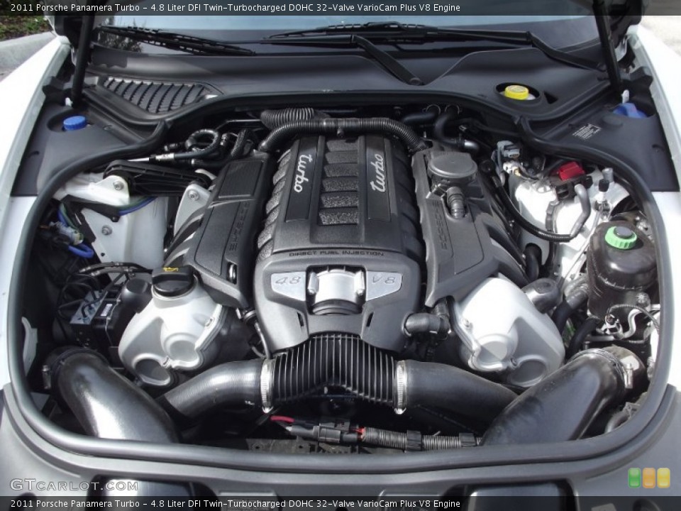 4.8 Liter DFI Twin-Turbocharged DOHC 32-Valve VarioCam Plus V8 Engine for the 2011 Porsche Panamera #63005081