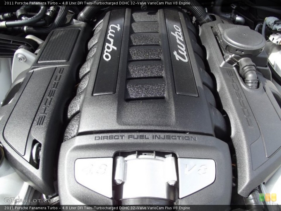 4.8 Liter DFI Twin-Turbocharged DOHC 32-Valve VarioCam Plus V8 Engine for the 2011 Porsche Panamera #63005090