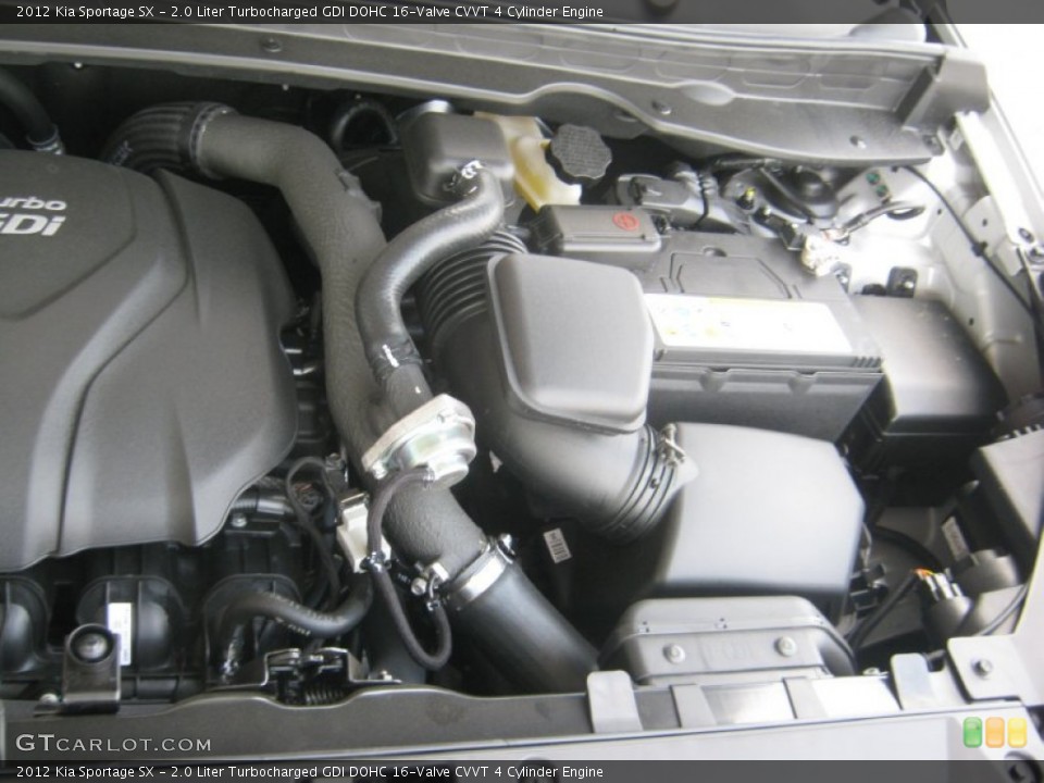 2.0 Liter Turbocharged GDI DOHC 16-Valve CVVT 4 Cylinder Engine for the 2012 Kia Sportage #63011855