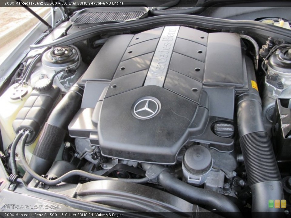 5.0 Liter SOHC 24-Valve V8 Engine for the 2000 Mercedes-Benz CL #63016483
