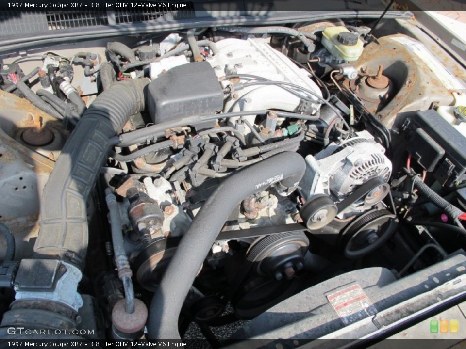 3.8 Liter OHV 12-Valve V6 1997 Mercury Cougar Engine