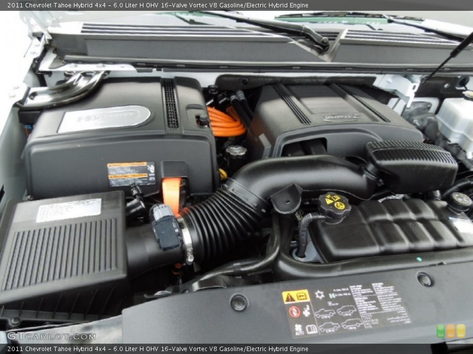 6.0 Liter H OHV 16-Valve Vortec V8 Gasoline/Electric Hybrid Engine for the 2011 Chevrolet Tahoe #63035214