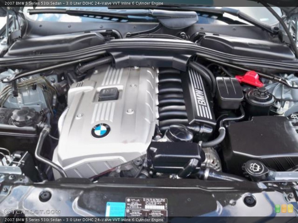 3.0 Liter DOHC 24-Valve VVT Inline 6 Cylinder Engine for the 2007 BMW 5 Series #63048232