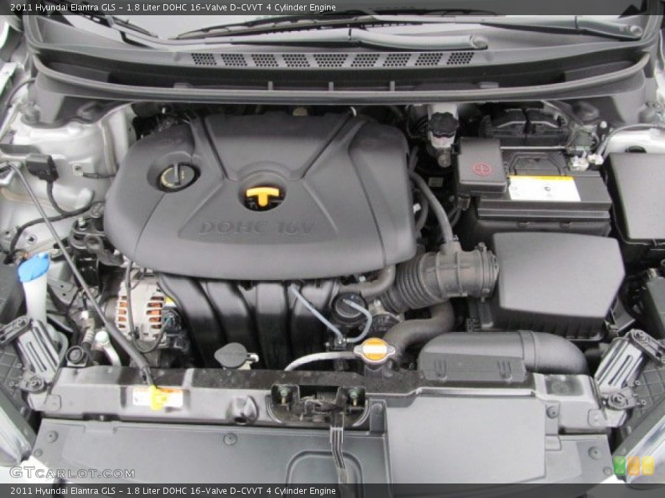 1.8 Liter DOHC 16-Valve D-CVVT 4 Cylinder Engine for the 2011 Hyundai Elantra #63087740