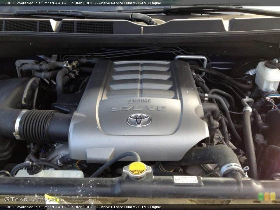 5.7 Liter DOHC 32-Valve i-Force Dual VVT-i V8 Engine for the 2008 Toyota Sequoia #63092627