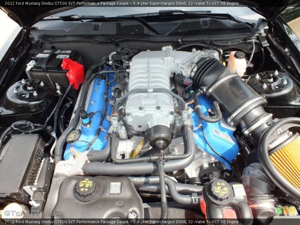 5.4 Liter Supercharged DOHC 32-Valve Ti-VCT V8 Engine for the 2012 Ford Mustang #63104021