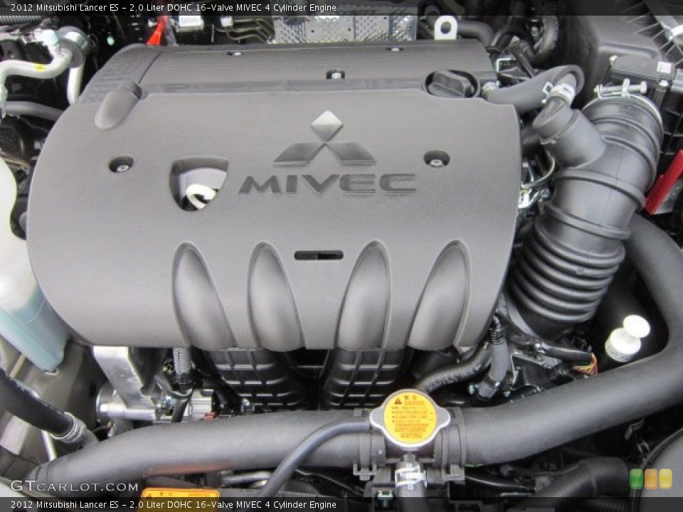 2.0 Liter DOHC 16-Valve MIVEC 4 Cylinder 2012 Mitsubishi Lancer Engine