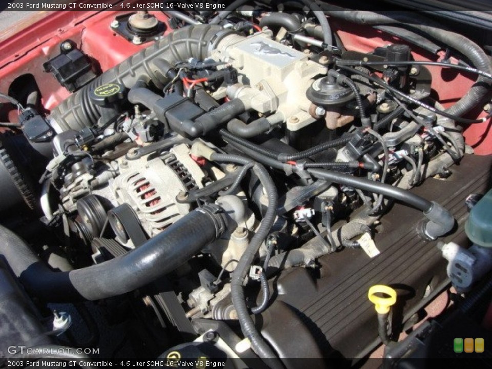 4.6 Liter SOHC 16-Valve V8 Engine for the 2003 Ford Mustang #63117050