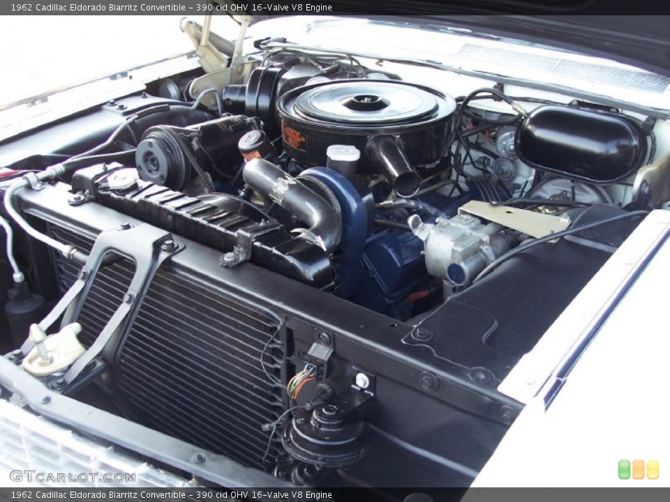 390 cid OHV 16-Valve V8 1962 Cadillac Eldorado Engine