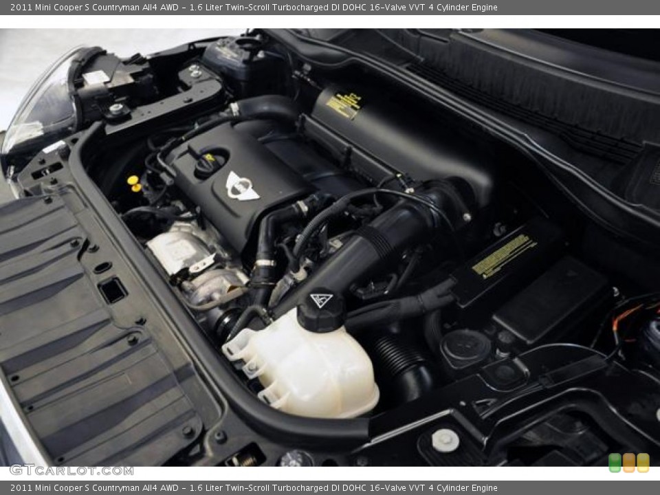 1.6 Liter Twin-Scroll Turbocharged DI DOHC 16-Valve VVT 4 Cylinder Engine for the 2011 Mini Cooper #63128291