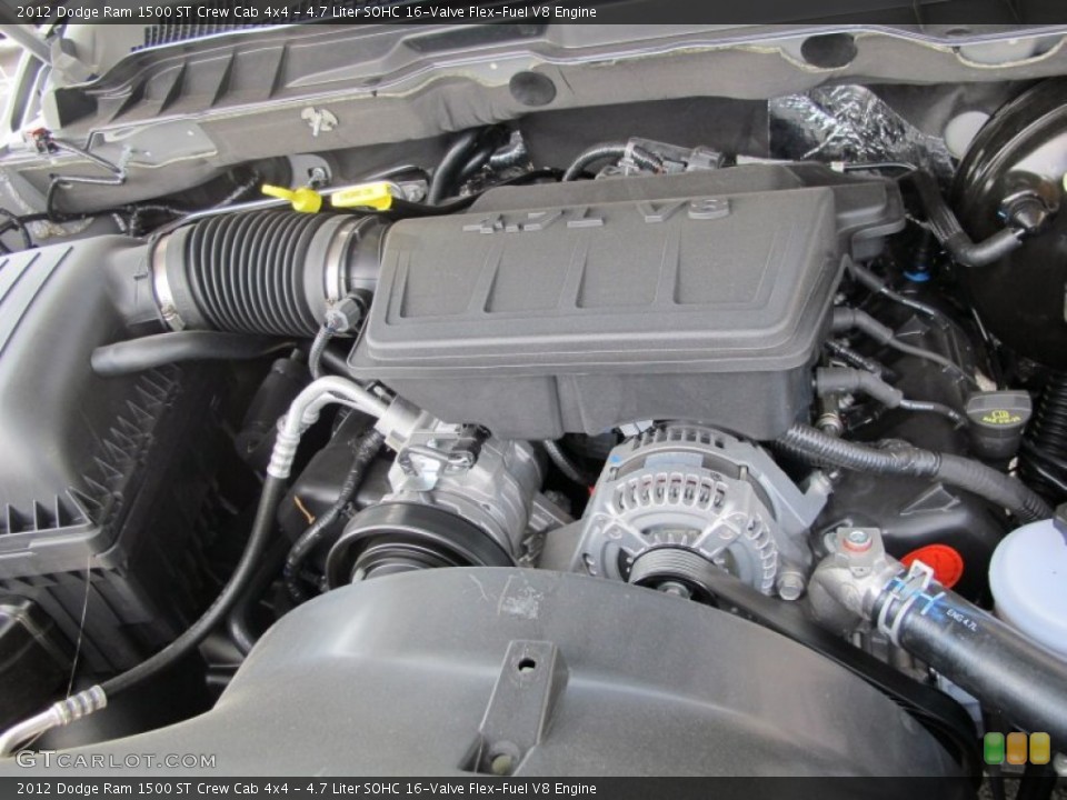 4.7 Liter SOHC 16-Valve Flex-Fuel V8 Engine for the 2012 Dodge Ram 1500 #63148327