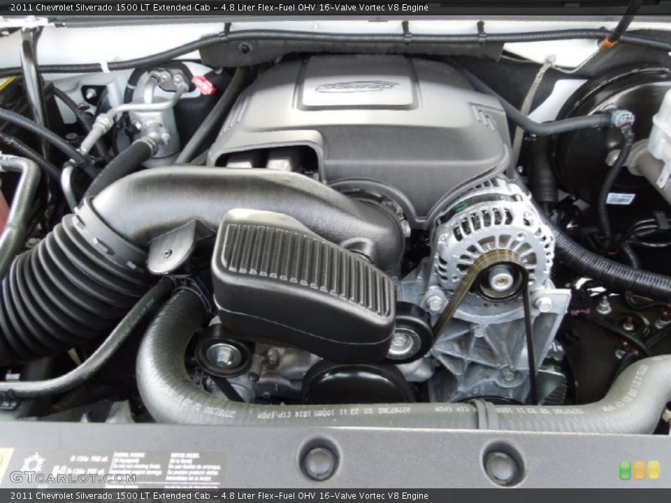 4.8 Liter Flex-Fuel OHV 16-Valve Vortec V8 Engine for the 2011 Chevrolet Silverado 1500 #63158976