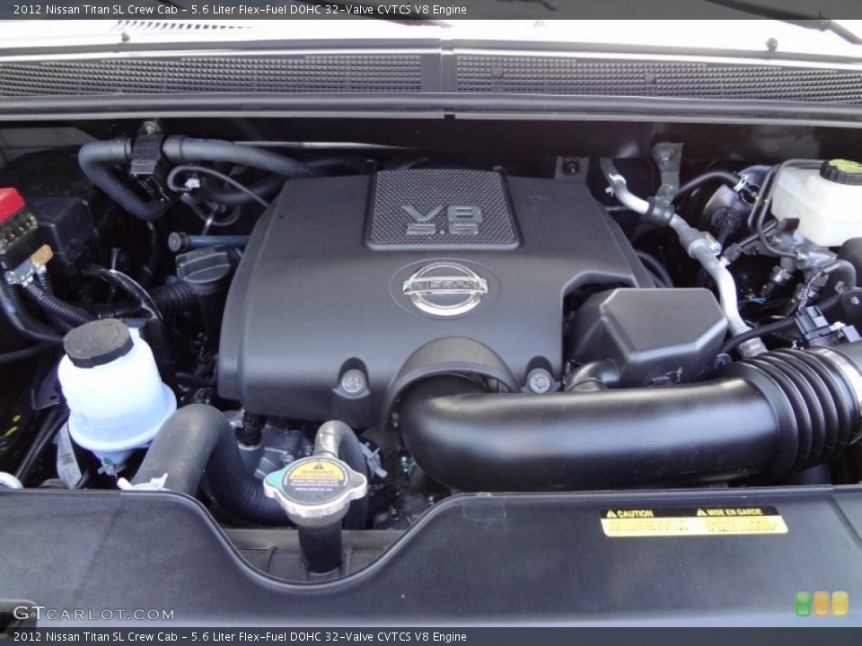 5.6 Liter Flex-Fuel DOHC 32-Valve CVTCS V8 Engine for the 2012 Nissan Titan #63198025