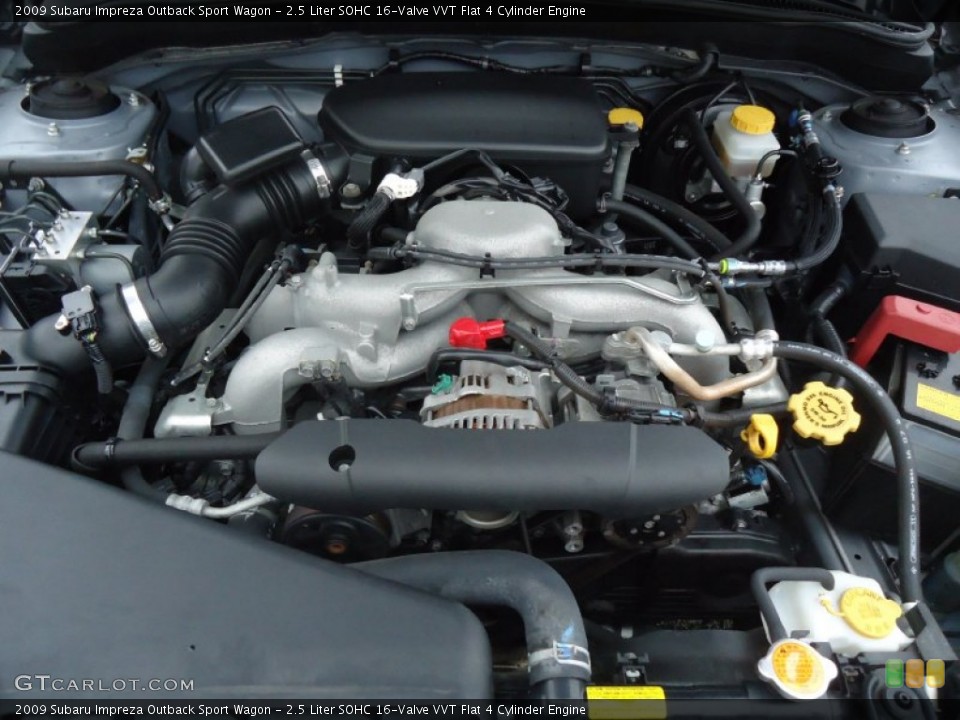 2.5 Liter SOHC 16-Valve VVT Flat 4 Cylinder Engine for the 2009 Subaru Impreza #63198607
