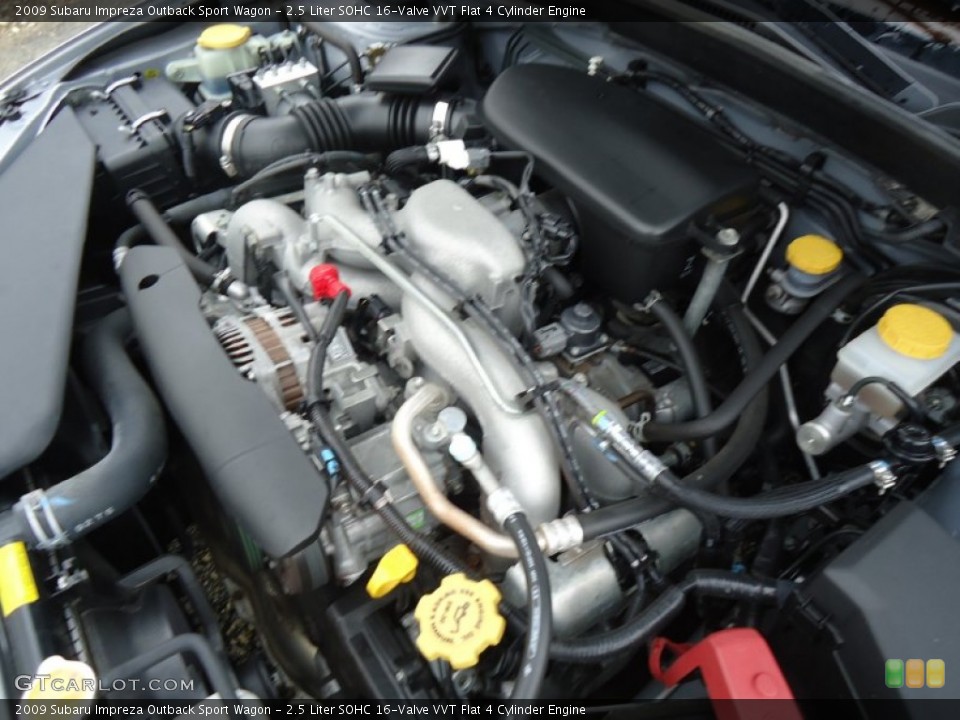 2.5 Liter SOHC 16-Valve VVT Flat 4 Cylinder Engine for the 2009 Subaru Impreza #63198614