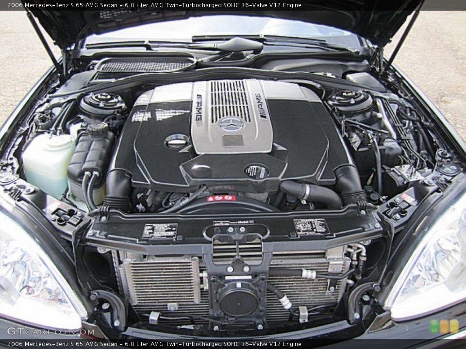 6.0 Liter AMG Twin-Turbocharged SOHC 36-Valve V12 Engine for the 2006 Mercedes-Benz S #63202718