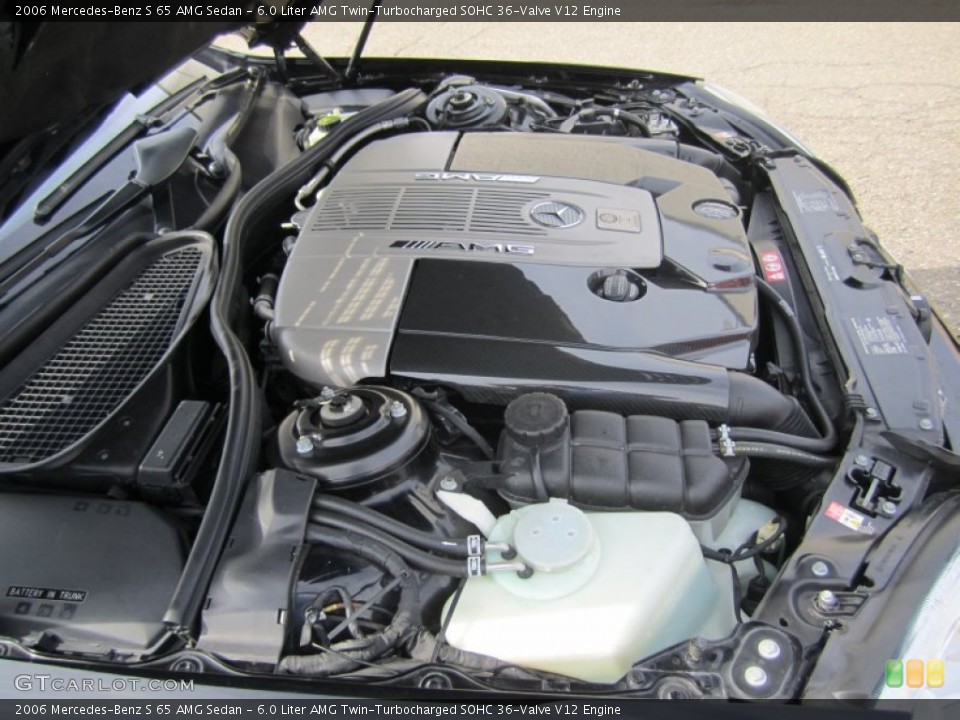 6.0 Liter AMG Twin-Turbocharged SOHC 36-Valve V12 Engine for the 2006 Mercedes-Benz S #63202727