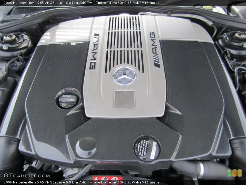 6.0 Liter AMG Twin-Turbocharged SOHC 36-Valve V12 Engine for the 2006 Mercedes-Benz S #63202755