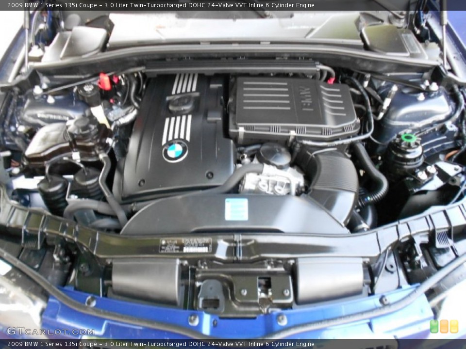3.0 Liter Twin-Turbocharged DOHC 24-Valve VVT Inline 6 Cylinder Engine for the 2009 BMW 1 Series #63210183