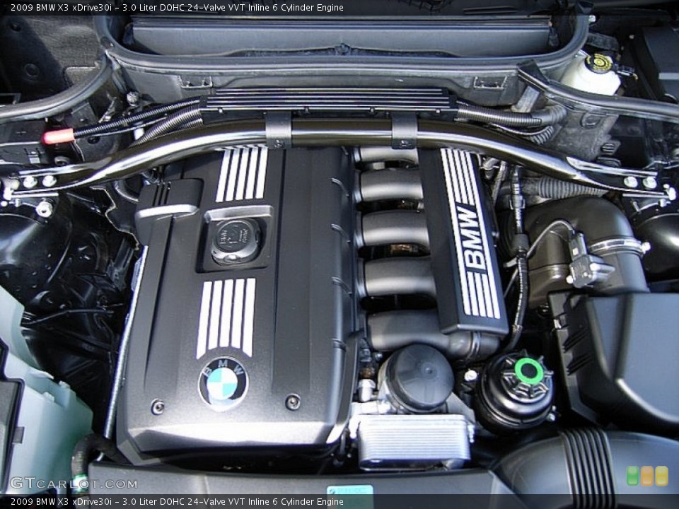 3.0 Liter DOHC 24-Valve VVT Inline 6 Cylinder Engine for the 2009 BMW X3 #63212427