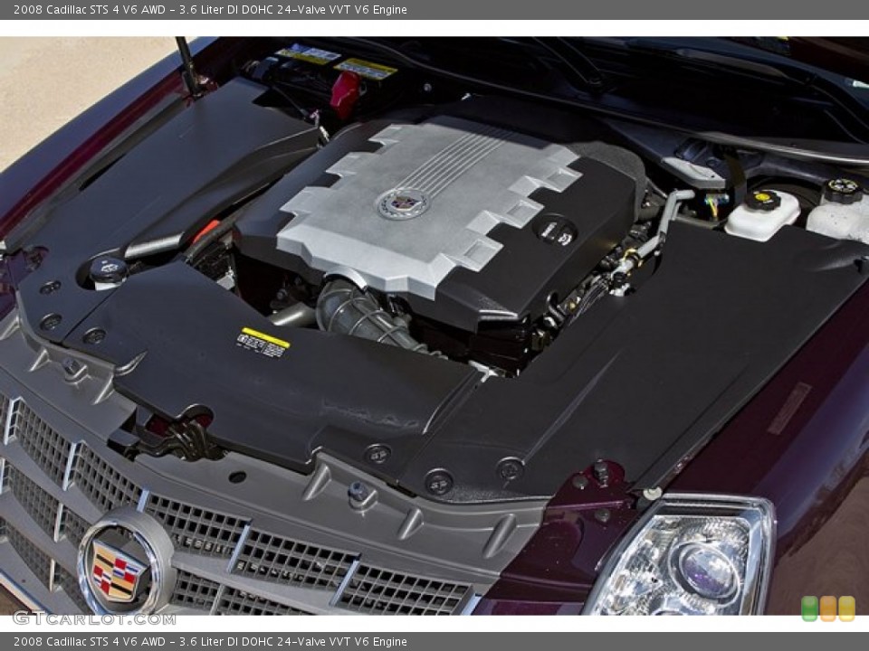 3.6 Liter DI DOHC 24-Valve VVT V6 2008 Cadillac STS Engine