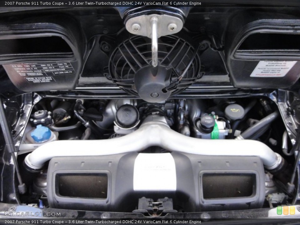 3.6 Liter Twin-Turbocharged DOHC 24V VarioCam Flat 6 Cylinder Engine for the 2007 Porsche 911 #63226207