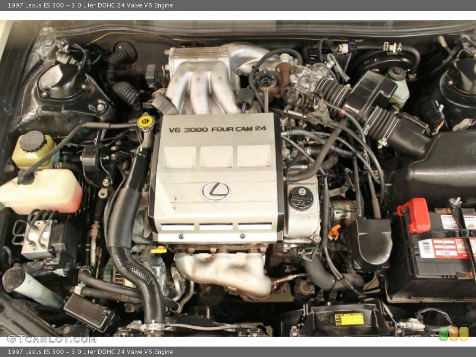 3.0 Liter DOHC 24 Valve V6 Engine for the 1997 Lexus ES #63237189