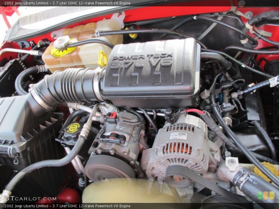 3.7 Liter SOHC 12-Valve Powertech V6 Engine for the 2002 Jeep Liberty #63273943
