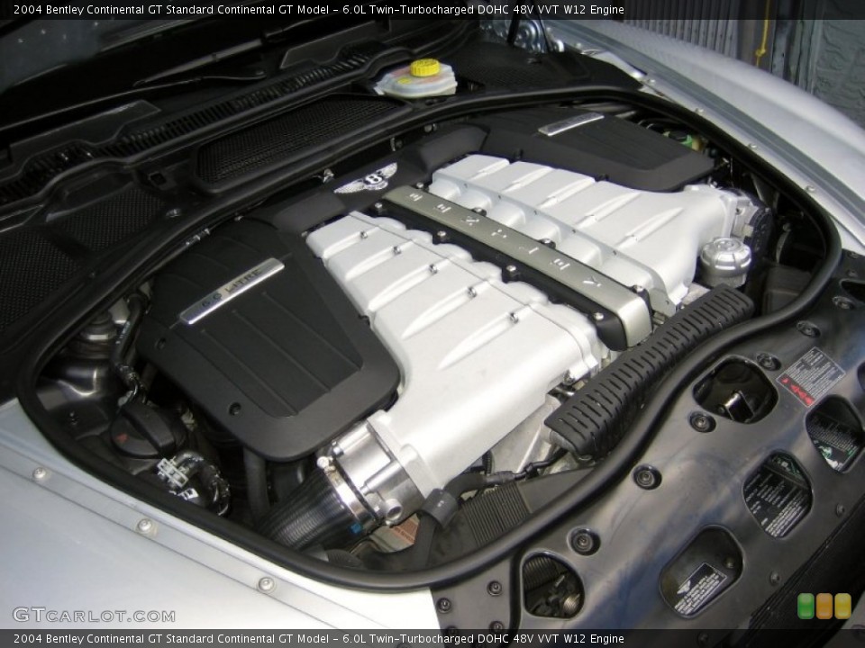 6.0L Twin-Turbocharged DOHC 48V VVT W12 Engine for the 2004 Bentley Continental GT #63282613