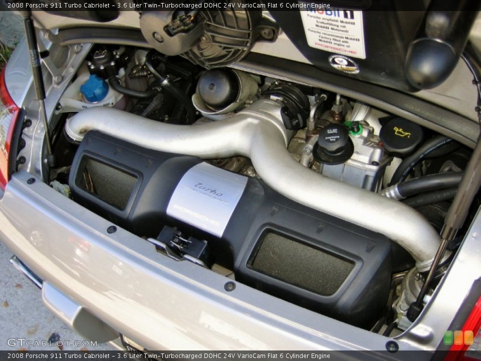 3.6 Liter Twin-Turbocharged DOHC 24V VarioCam Flat 6 Cylinder Engine for the 2008 Porsche 911 #63283084