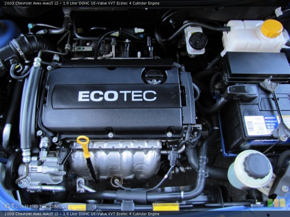 1.6 Liter DOHC 16-Valve VVT Ecotec 4 Cylinder Engine for the 2009 Chevrolet Aveo #63334594