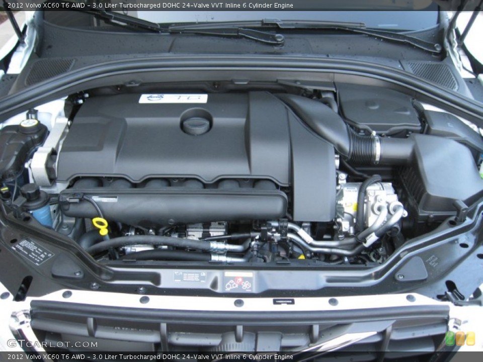3.0 Liter Turbocharged DOHC 24-Valve VVT Inline 6 Cylinder 2012 Volvo XC60 Engine