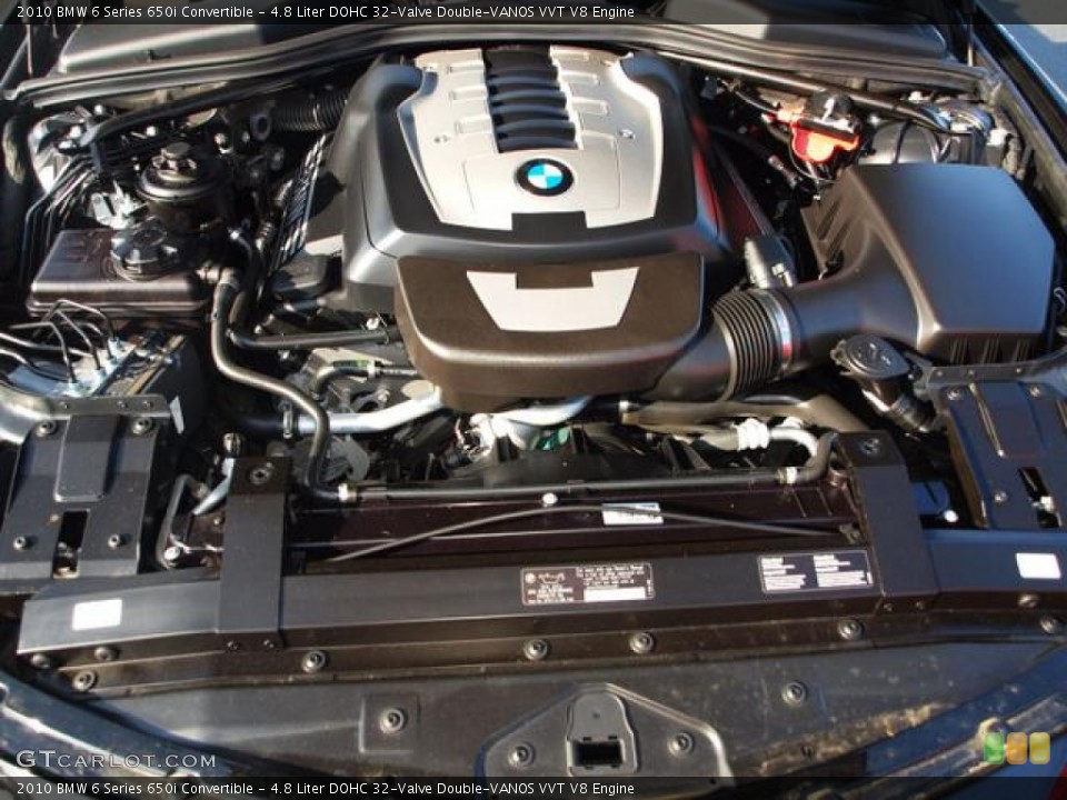 4.8 Liter DOHC 32-Valve Double-VANOS VVT V8 Engine for the 2010 BMW 6 Series #63354036