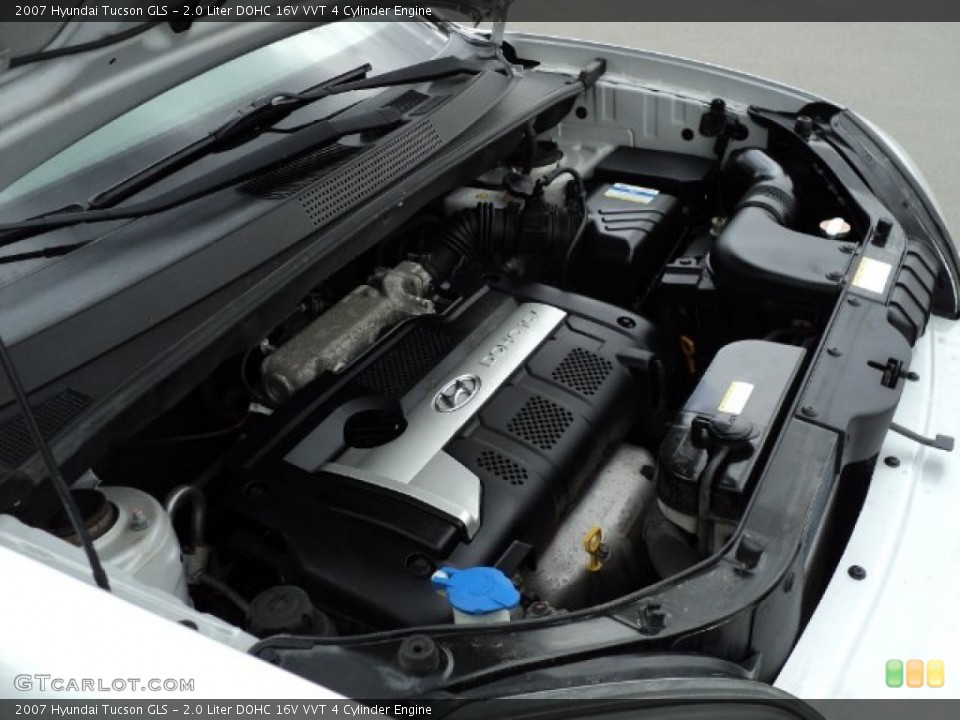 2.0 Liter DOHC 16V VVT 4 Cylinder Engine for the 2007 Hyundai Tucson #63365246