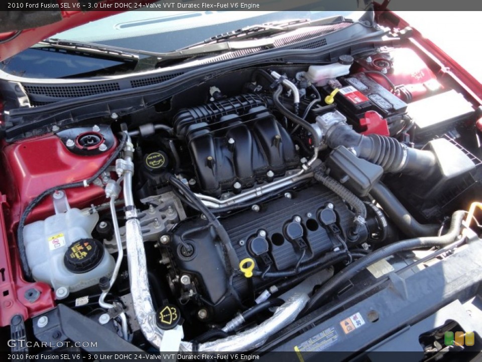 3.0 Liter DOHC 24-Valve VVT Duratec Flex-Fuel V6 Engine for the 2010 Ford Fusion #63380318
