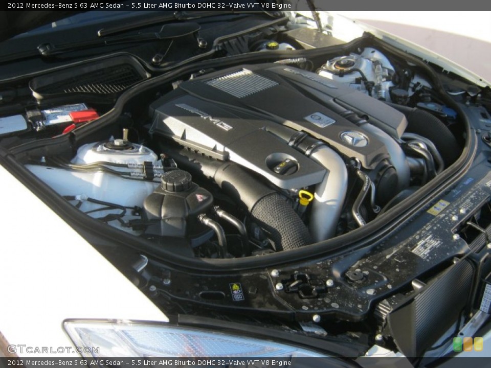 5.5 Liter AMG Biturbo DOHC 32-Valve VVT V8 Engine for the 2012 Mercedes-Benz S #63384813