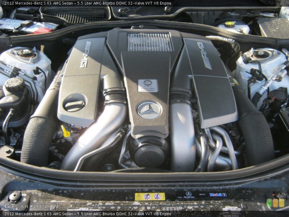 5.5 Liter AMG Biturbo DOHC 32-Valve VVT V8 Engine for the 2012 Mercedes-Benz S #63384823