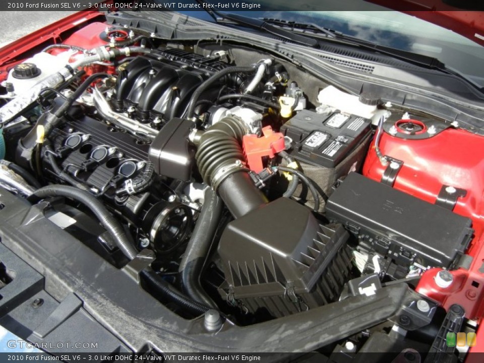 3.0 Liter DOHC 24-Valve VVT Duratec Flex-Fuel V6 Engine for the 2010 Ford Fusion #63392788