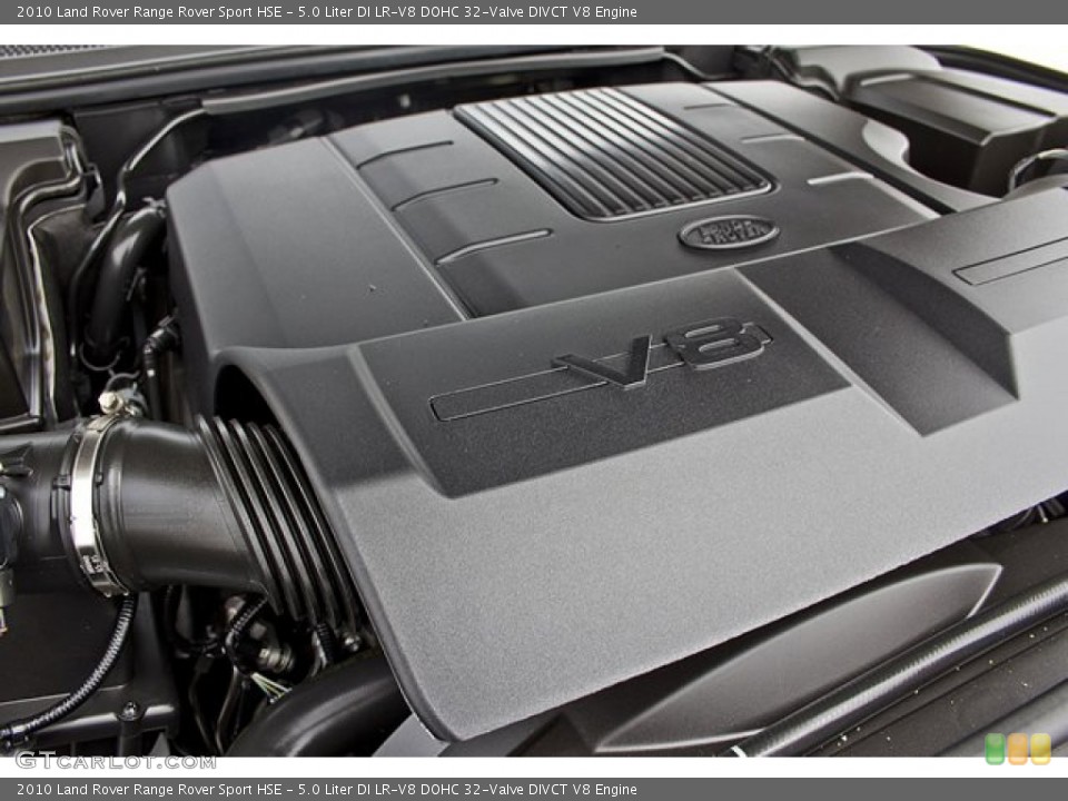 5.0 Liter DI LR-V8 DOHC 32-Valve DIVCT V8 Engine for the 2010 Land Rover Range Rover Sport #63401144