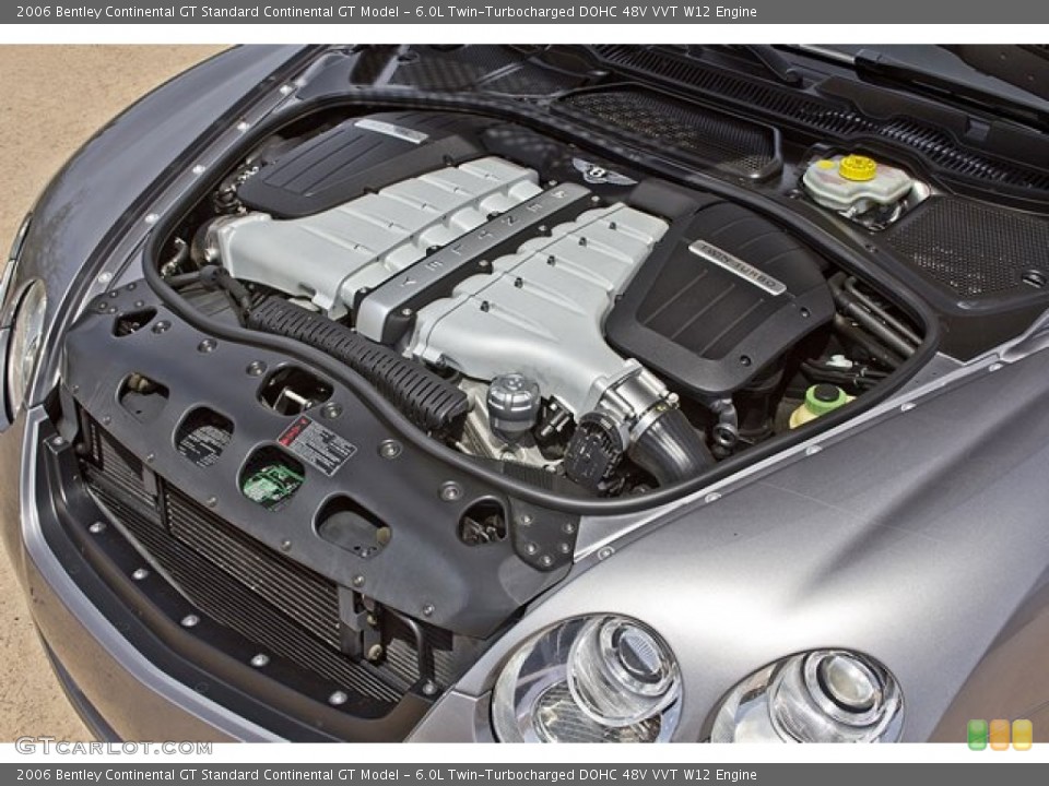 6.0L Twin-Turbocharged DOHC 48V VVT W12 Engine for the 2006 Bentley Continental GT #63401366