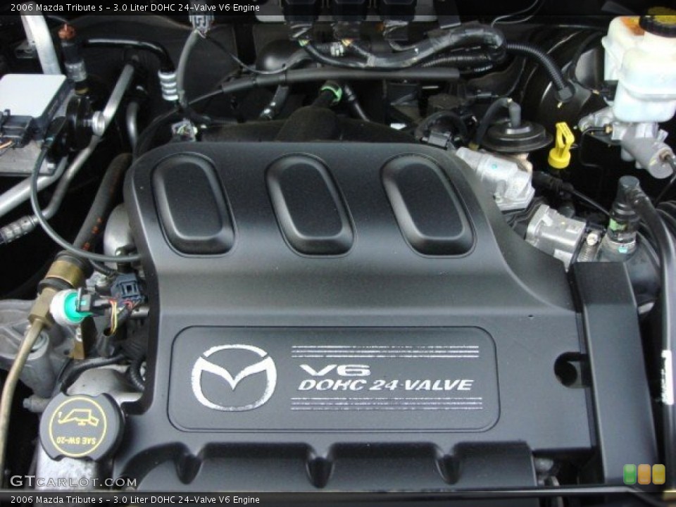 3.0 Liter DOHC 24-Valve V6 2006 Mazda Tribute Engine