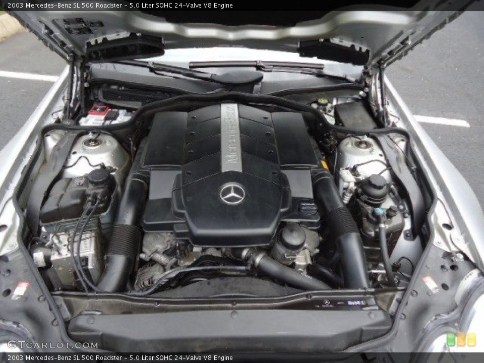 5.0 Liter SOHC 24-Valve V8 Engine for the 2003 Mercedes-Benz SL #63442127