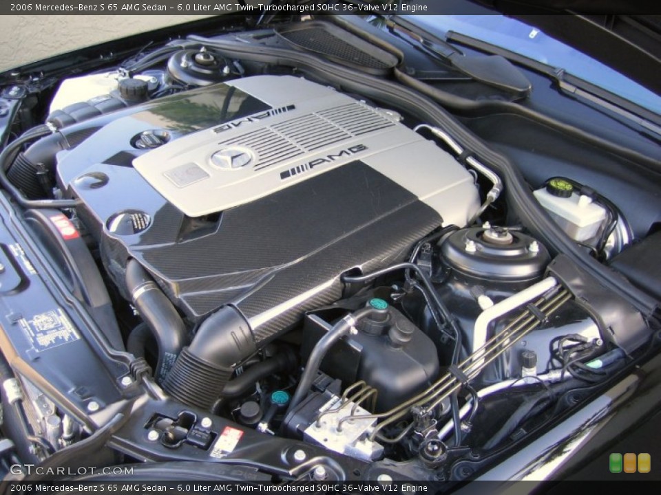 6.0 Liter AMG Twin-Turbocharged SOHC 36-Valve V12 2006 Mercedes-Benz S Engine